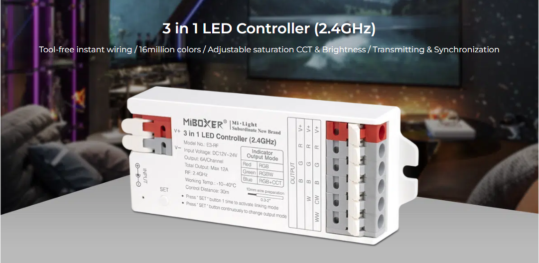 3 in 1 LED Controller (2.4GHz)